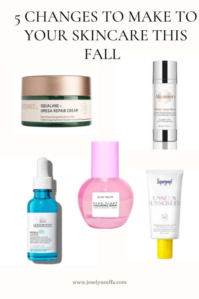 5 changes to make to your skincare this fall
